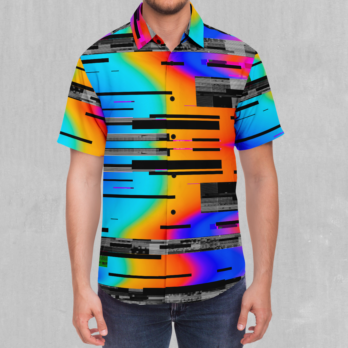 Spectrum Noise Button Down Shirt
