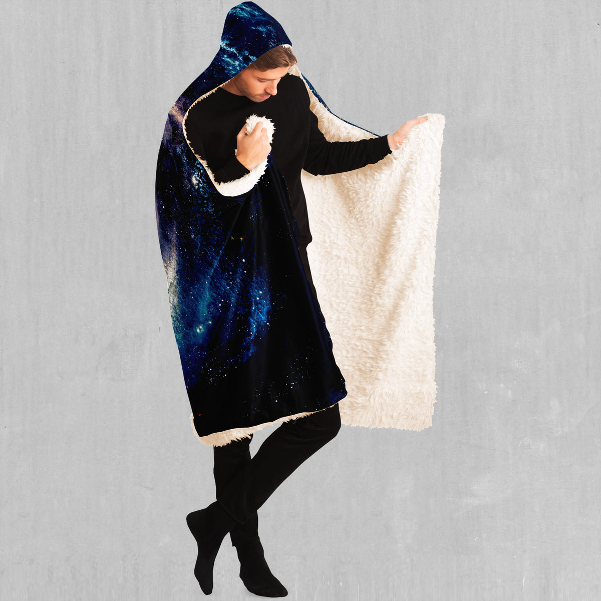 Spiral Galaxy Hooded Blanket