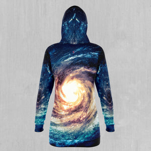 Spiral Galaxy Hoodie Dress