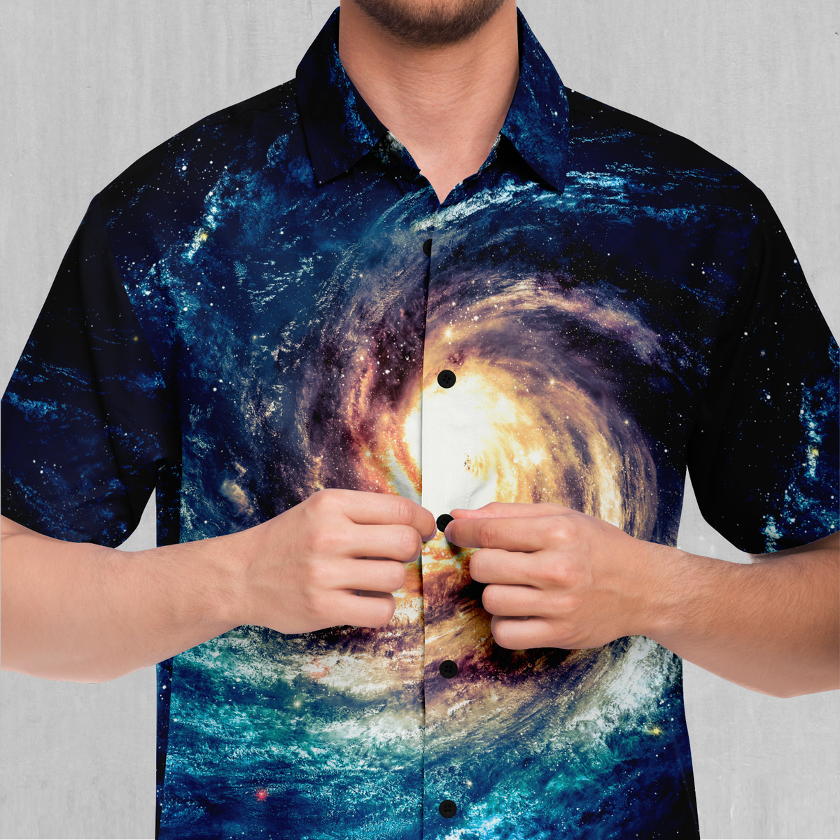 Spiral Galaxy Button Down Shirt