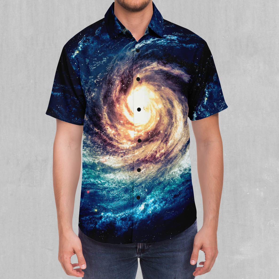 Spiral Galaxy Button Down Shirt