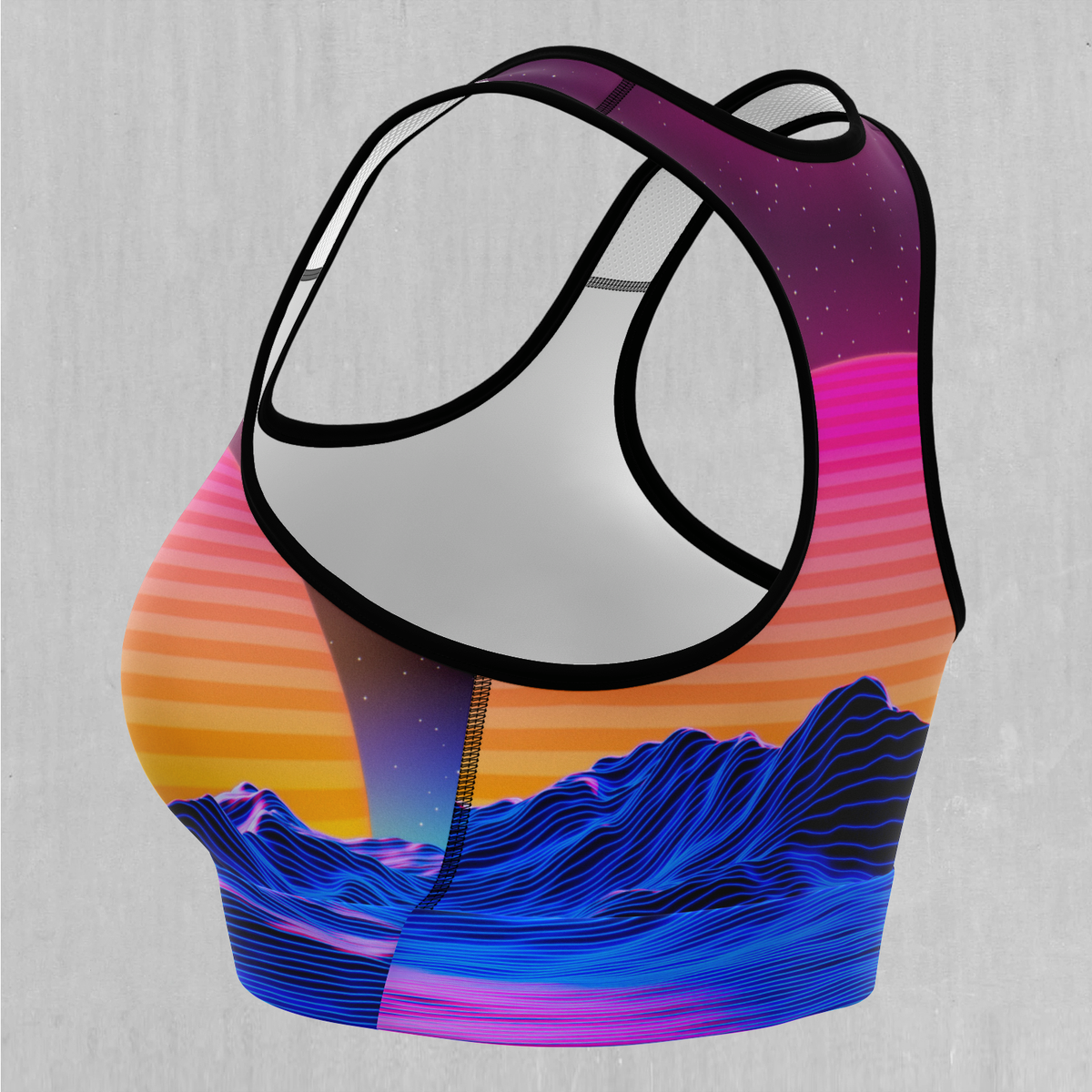 Radial Glow Sports Bra - Festival Clothing, Rave Outfits, EDM Gear