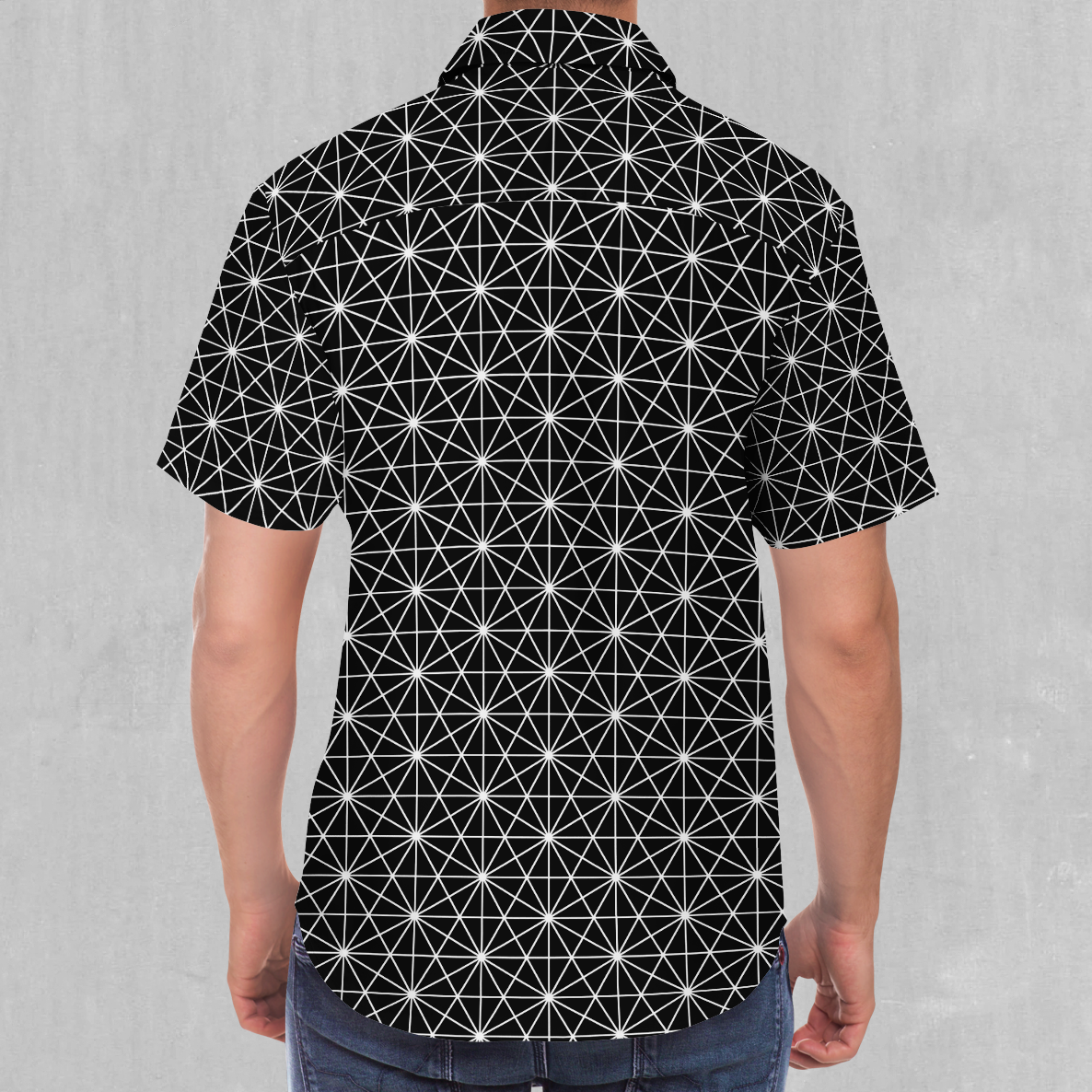 Star Net Button Down Shirt