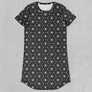 Star Net T-Shirt Dress