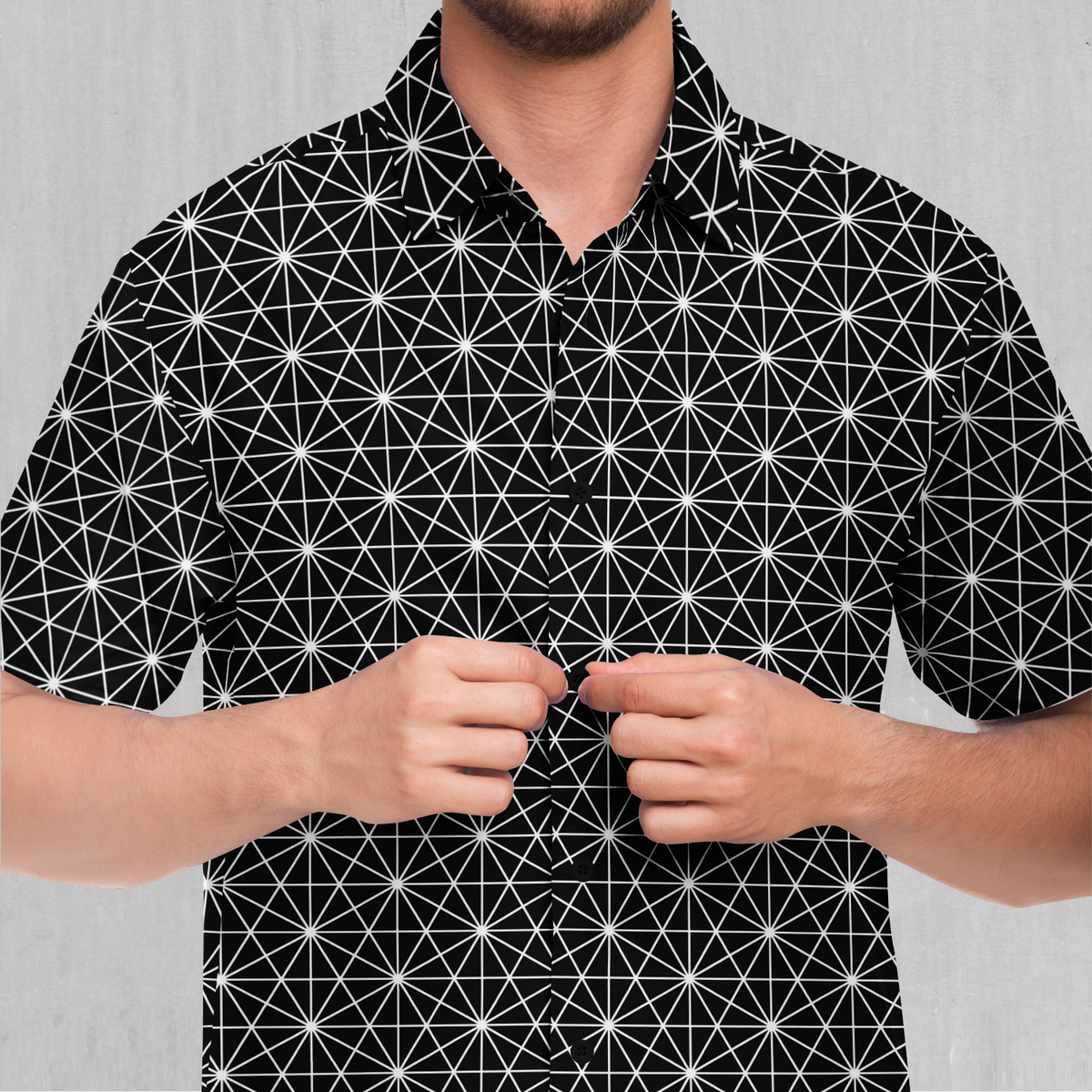 Star Net Button Down Shirt