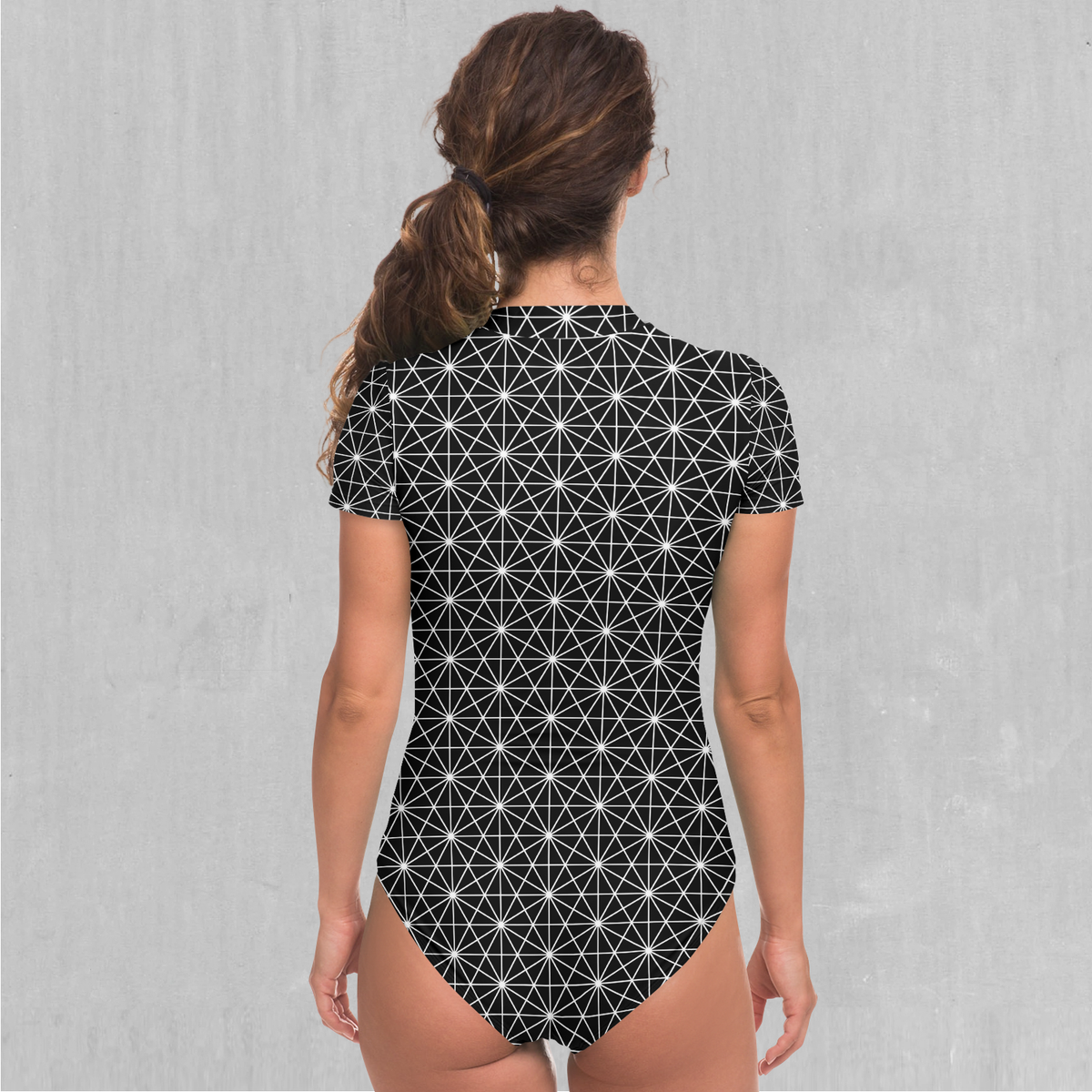 Star Net Short Sleeve Bodysuit