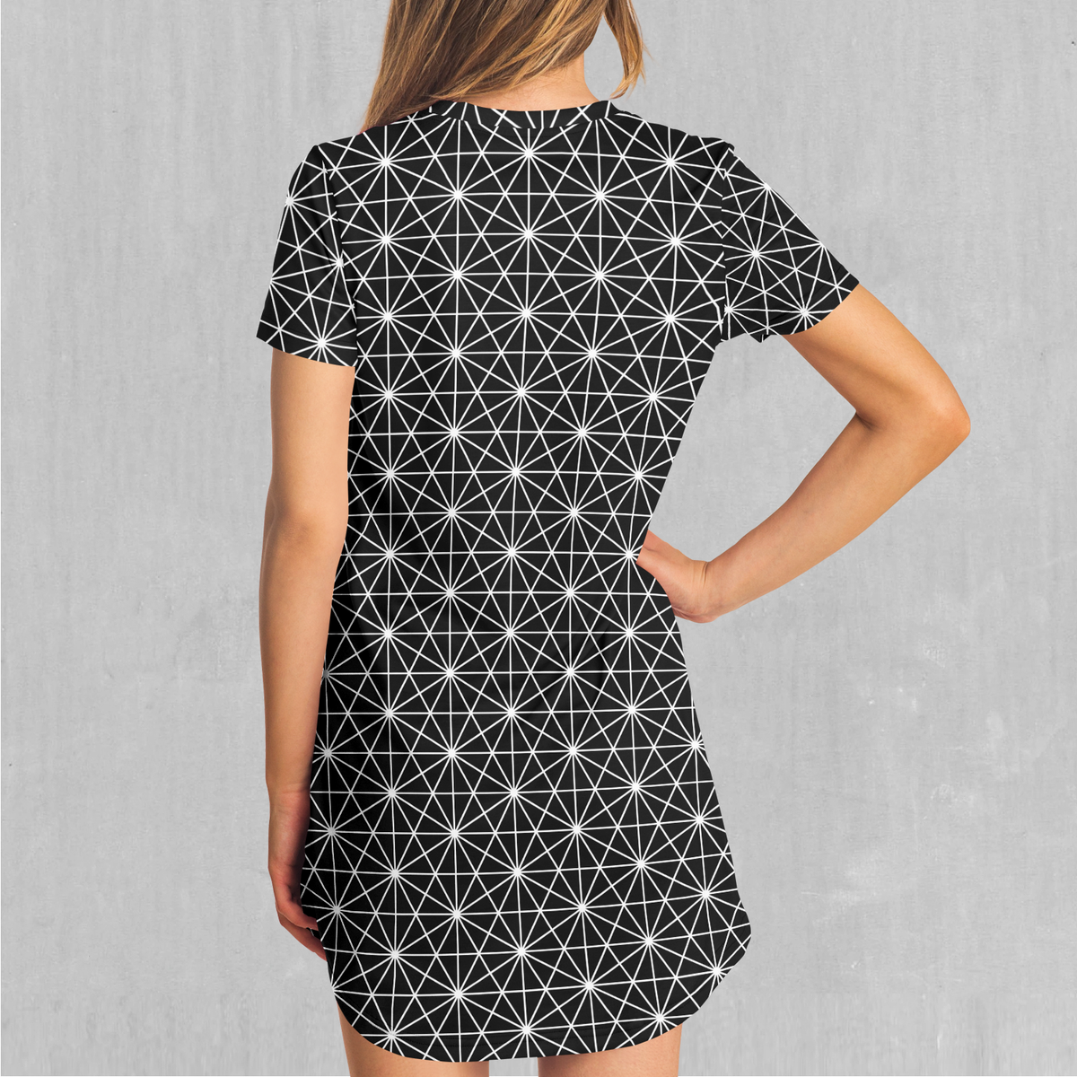 Star Net T-Shirt Dress