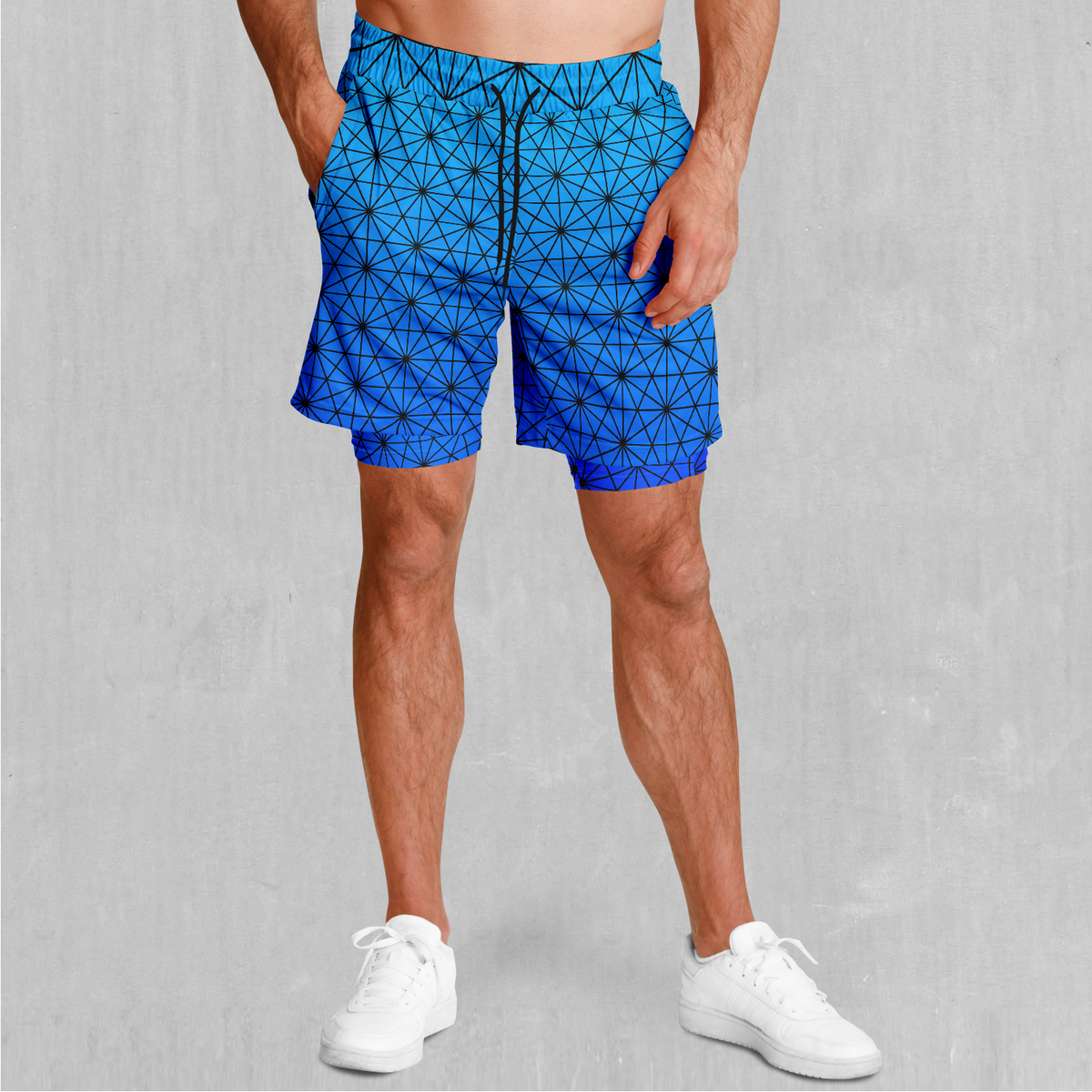 Star Net (Frost) Men's 2 in 1 Shorts