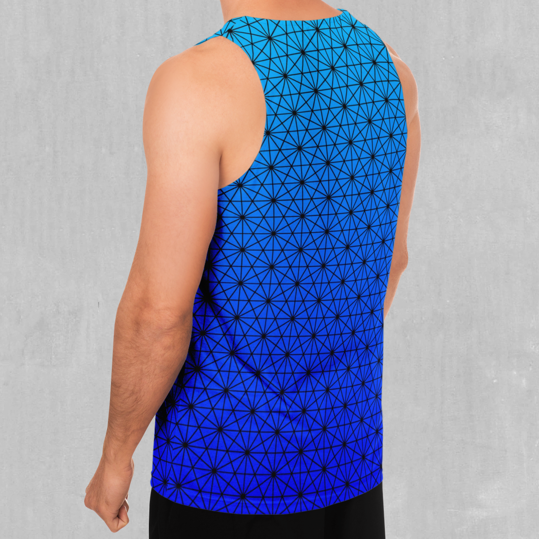 Star Net (Frost) Men's Tank Top - Azimuth Clothing