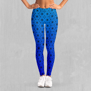 Star Net (Frost) Leggings - Azimuth Clothing