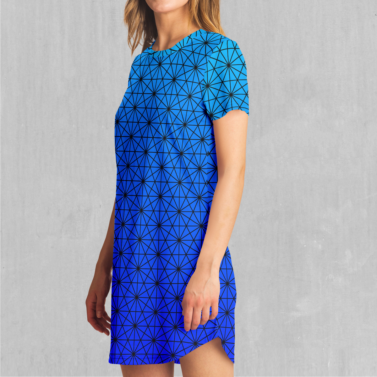 Star Net (Frost) T-Shirt Dress