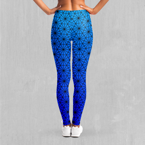 Star Net (Frost) Leggings - Azimuth Clothing