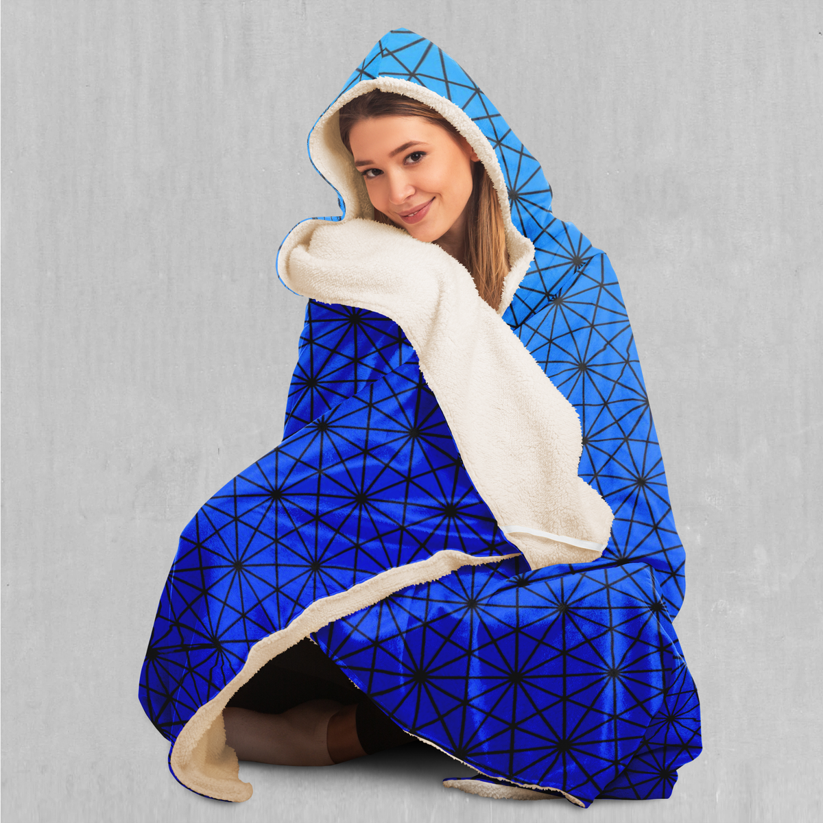 Star Net (Frost) Hooded Blanket