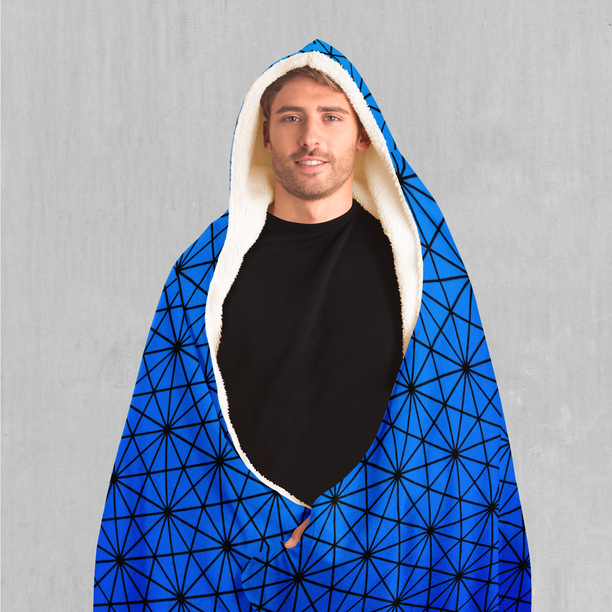 Star Net (Frost) Hooded Blanket