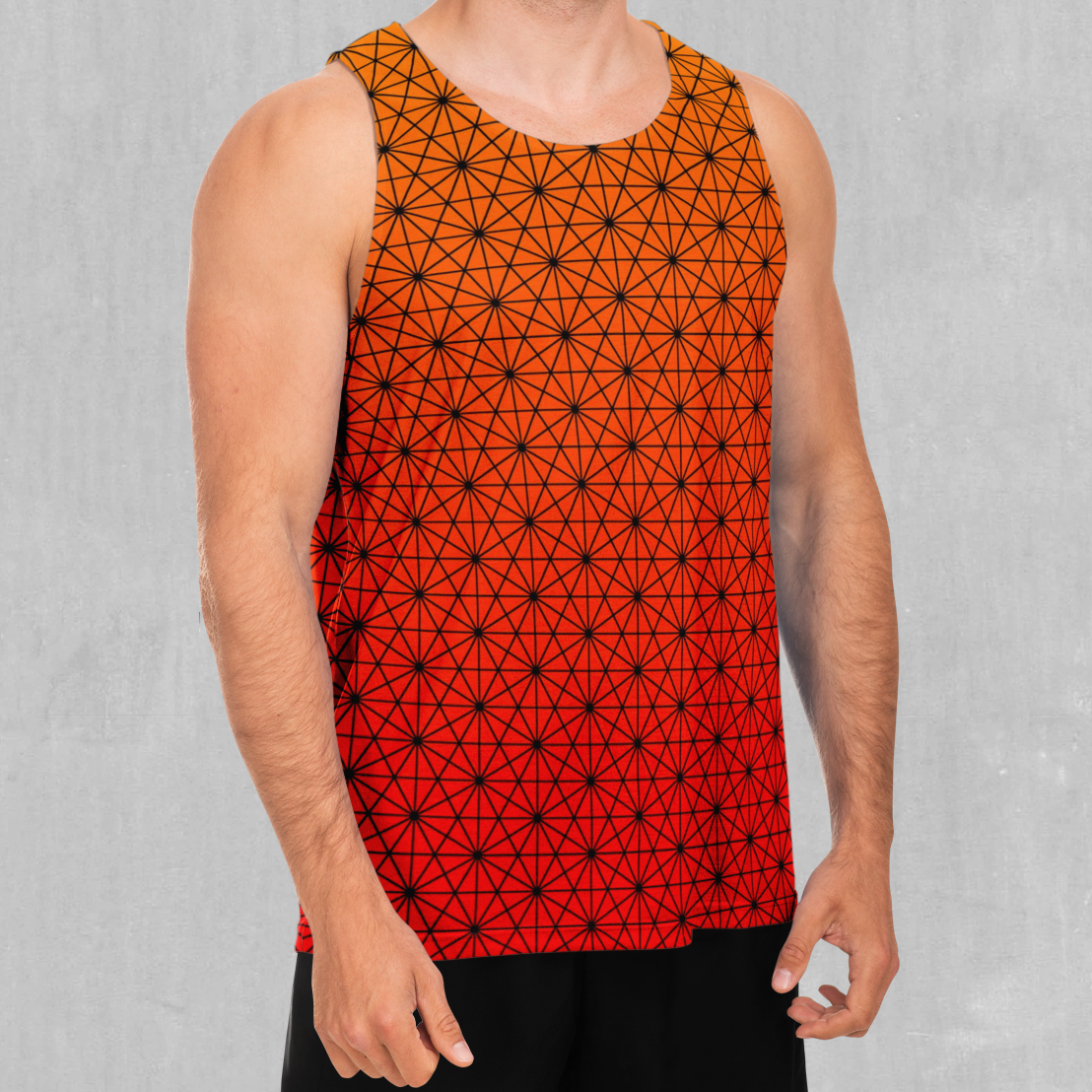 Star Net (Pyro) Men's Tank Top - Azimuth Clothing