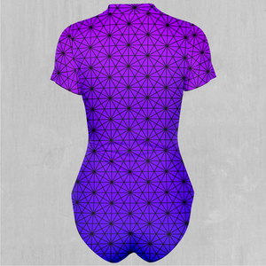 Star Net (Ultraviolet) Short Sleeve Bodysuit