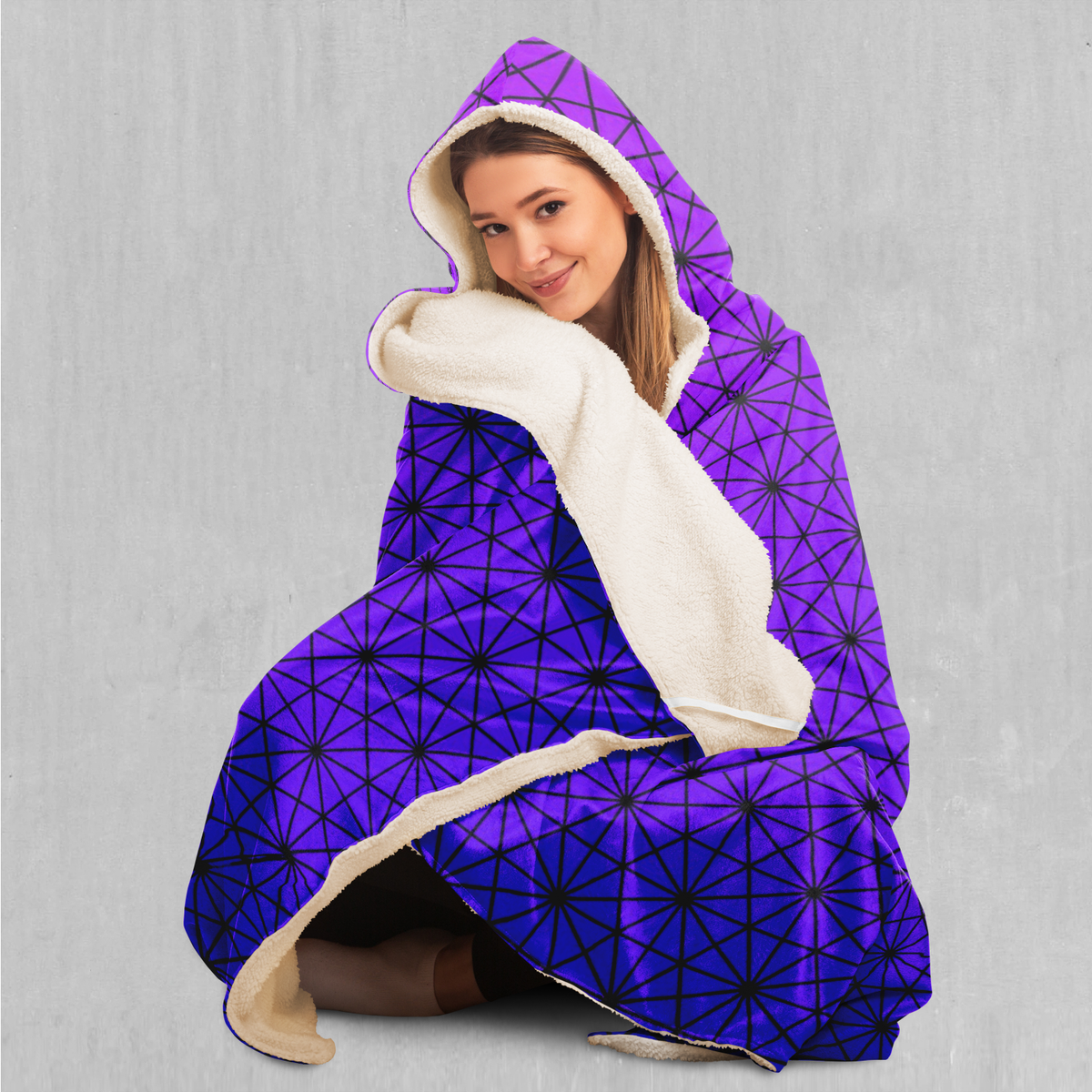 Star Net (Ultraviolet) Hooded Blanket