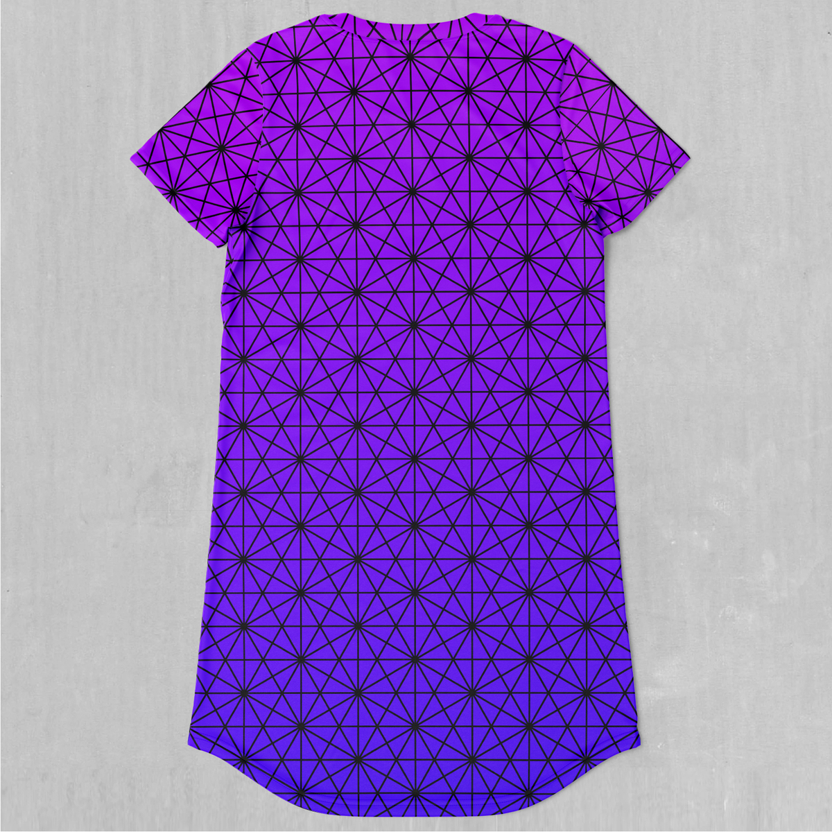 Star Net (Ultraviolet) T-Shirt Dress