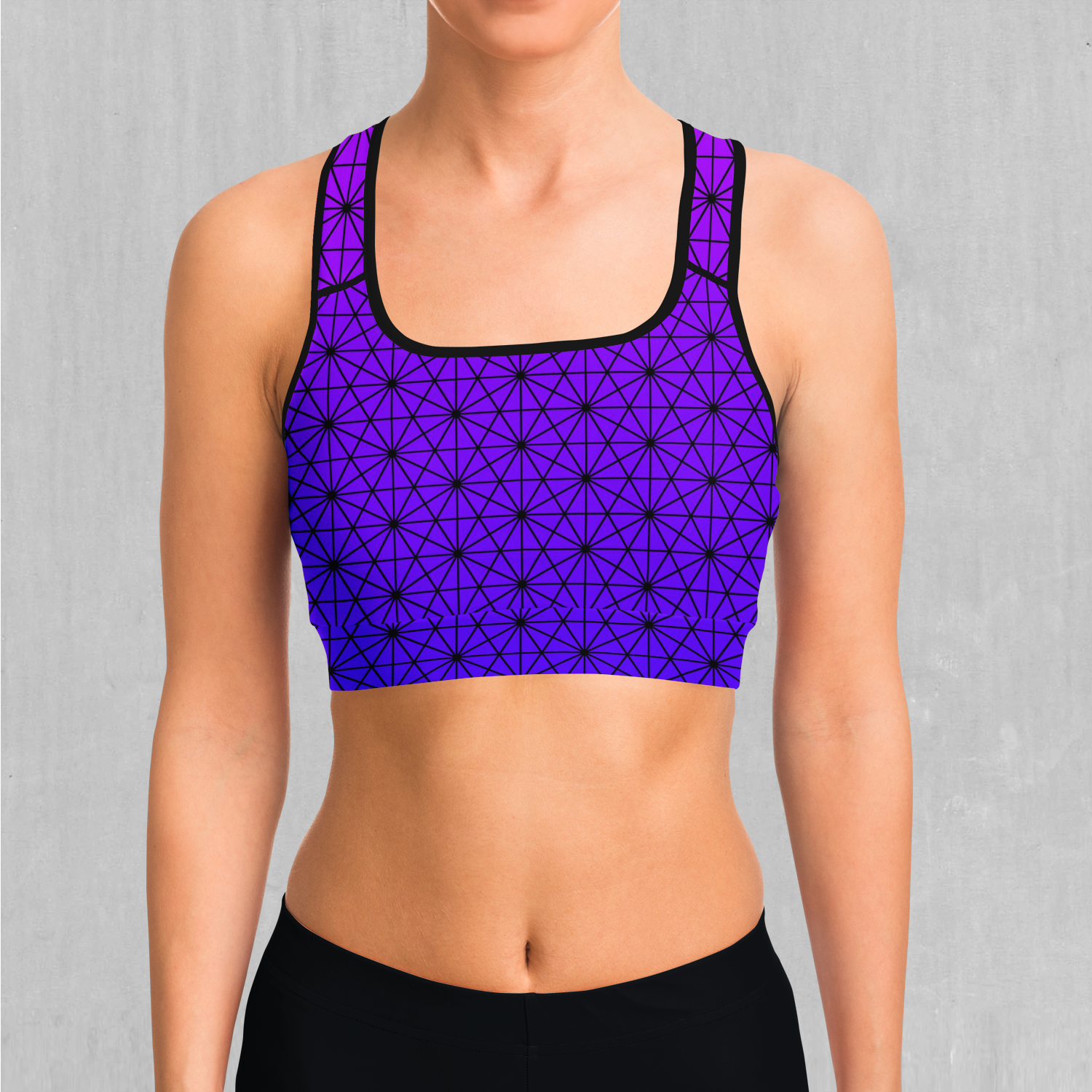 Star Net (Ultraviolet) Sports Bra
