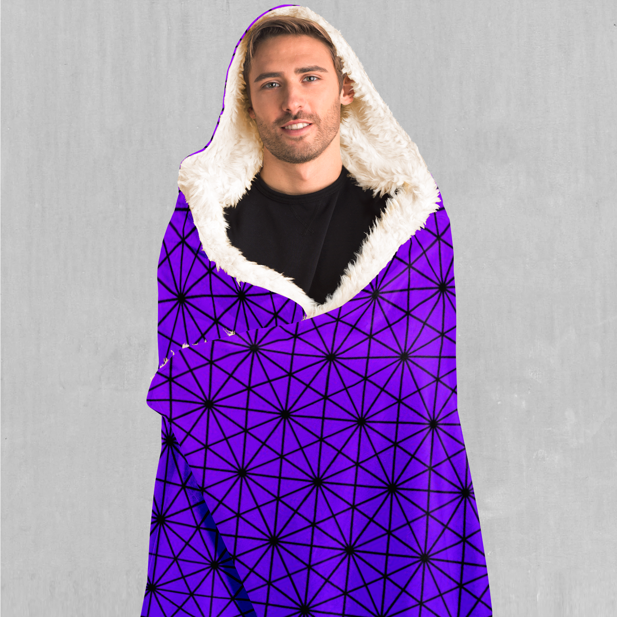 Star Net (Ultraviolet) Hooded Blanket