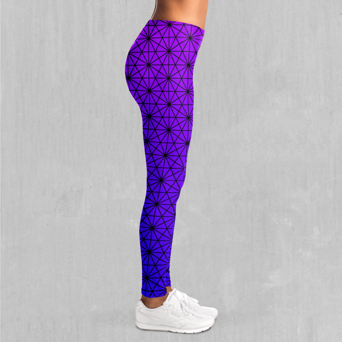 Star Net (Ultraviolet) Leggings - Azimuth Clothing