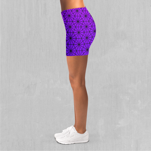 Star Net (Ultraviolet) Yoga Shorts