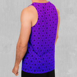 Star Net (Ultraviolet) Men's Tank Top - Azimuth Clothing