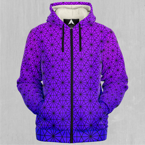 Star Net (Ultraviolet) Sherpa Hoodie