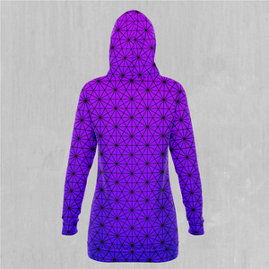 Star Net (Ultraviolet) Hoodie Dress