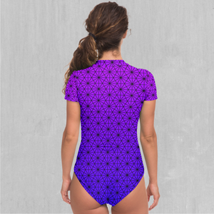 Star Net (Ultraviolet) Short Sleeve Bodysuit