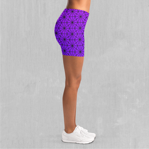 Star Net (Ultraviolet) Yoga Shorts