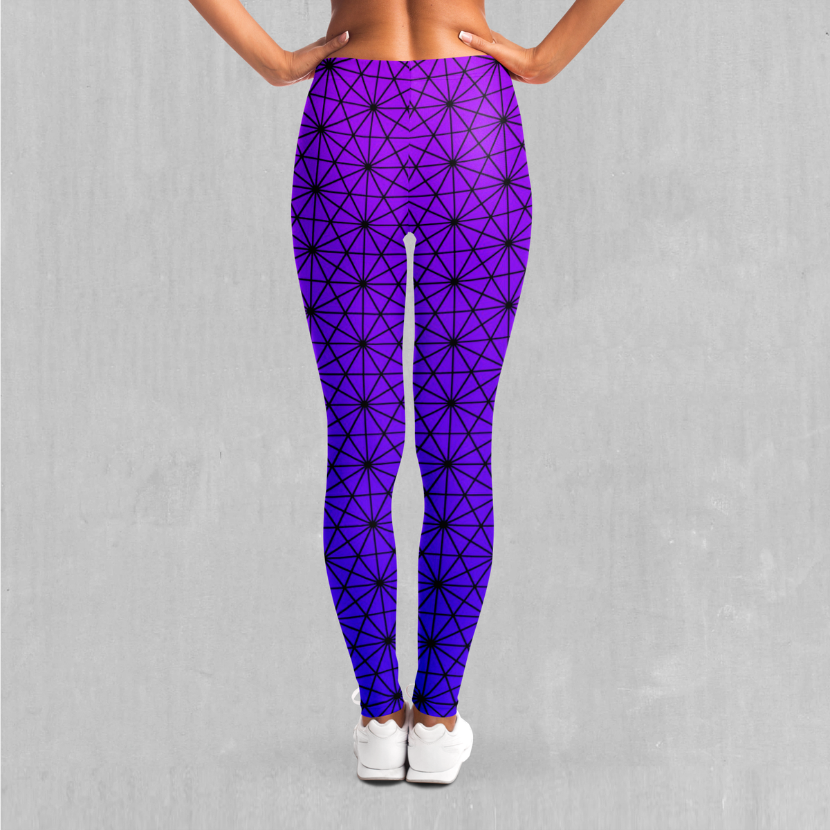 Star Net (Ultraviolet) Leggings - Azimuth Clothing