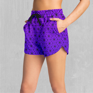 Star Net (Ultraviolet) Women's Shorts