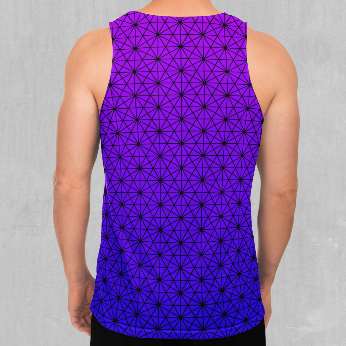 Star Net (Ultraviolet) Men's Tank Top - Azimuth Clothing
