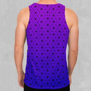 Star Net (Ultraviolet) Men's Tank Top - Azimuth Clothing