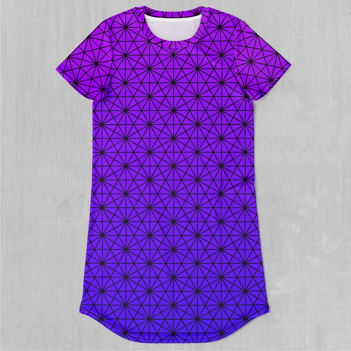 Star Net (Ultraviolet) T-Shirt Dress