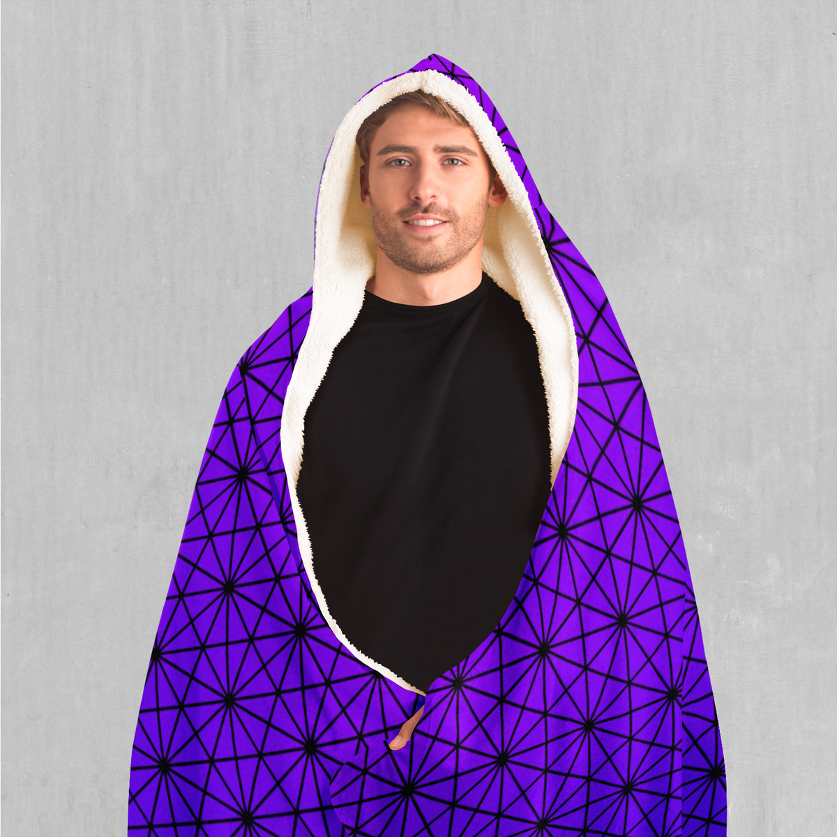 Star Net (Ultraviolet) Hooded Blanket
