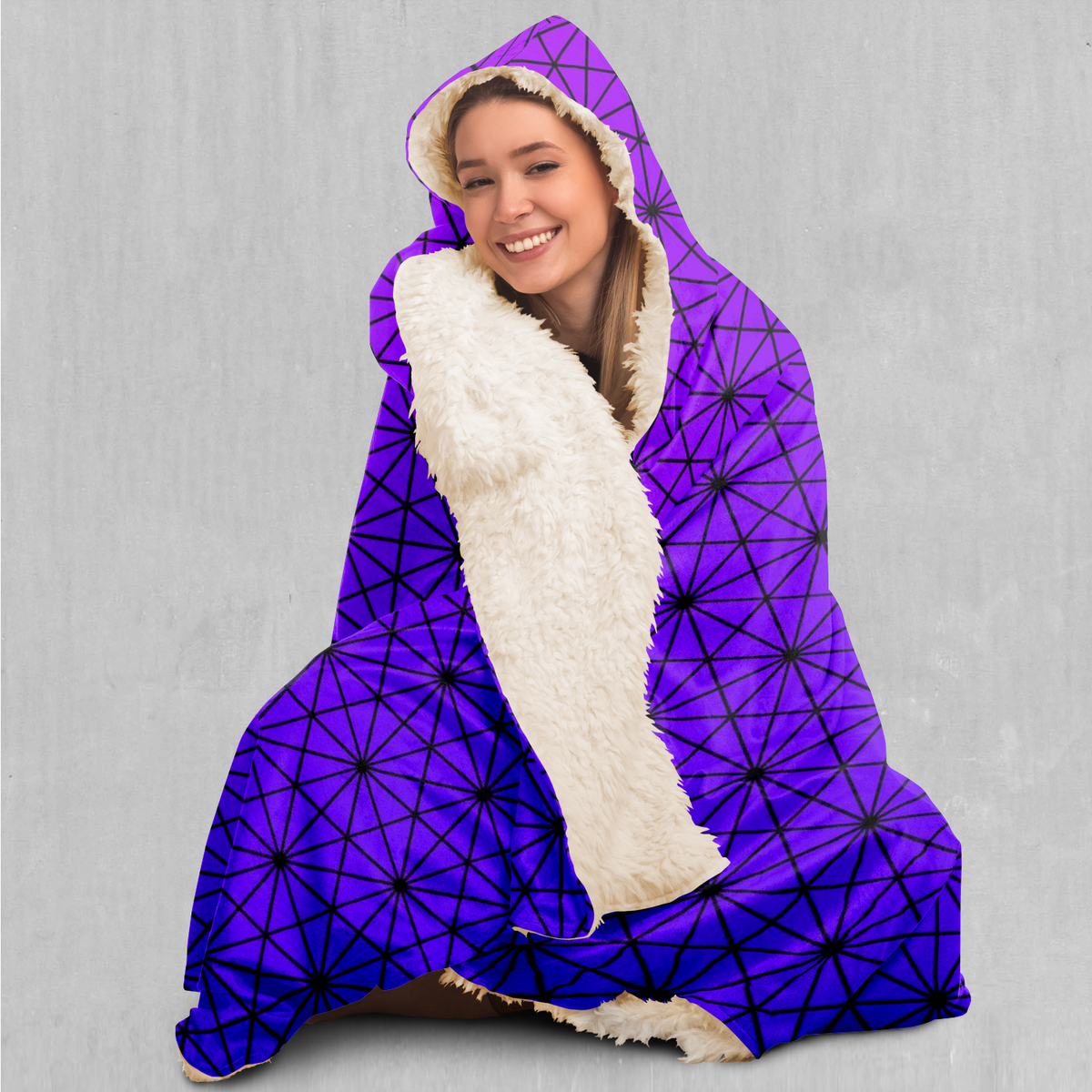 Star Net (Ultraviolet) Hooded Blanket