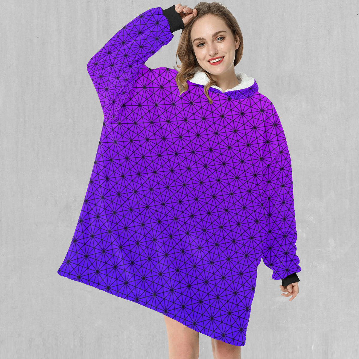 Star Net (Ultraviolet) Blanket Hoodie