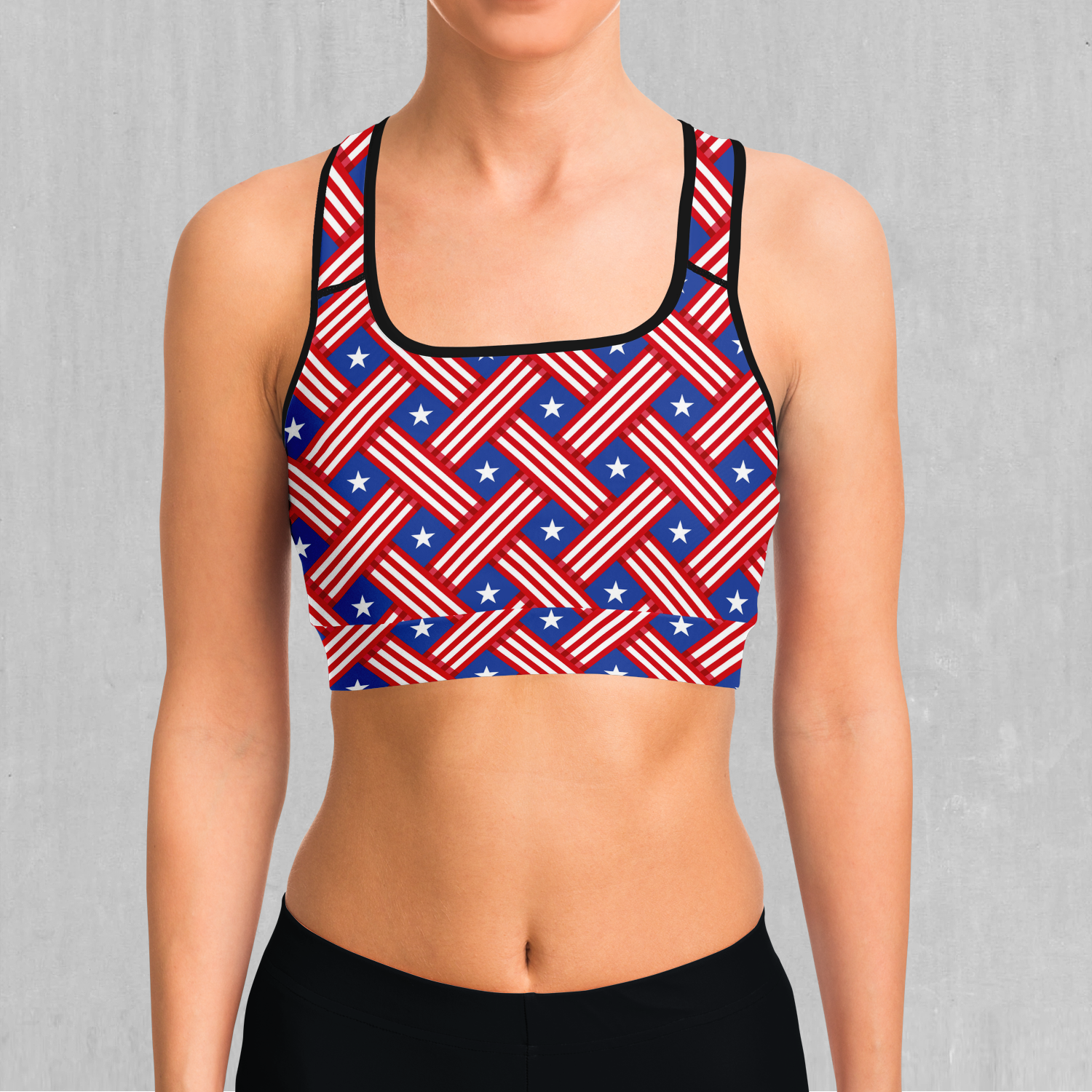 Stars and Stripes Sports Bra