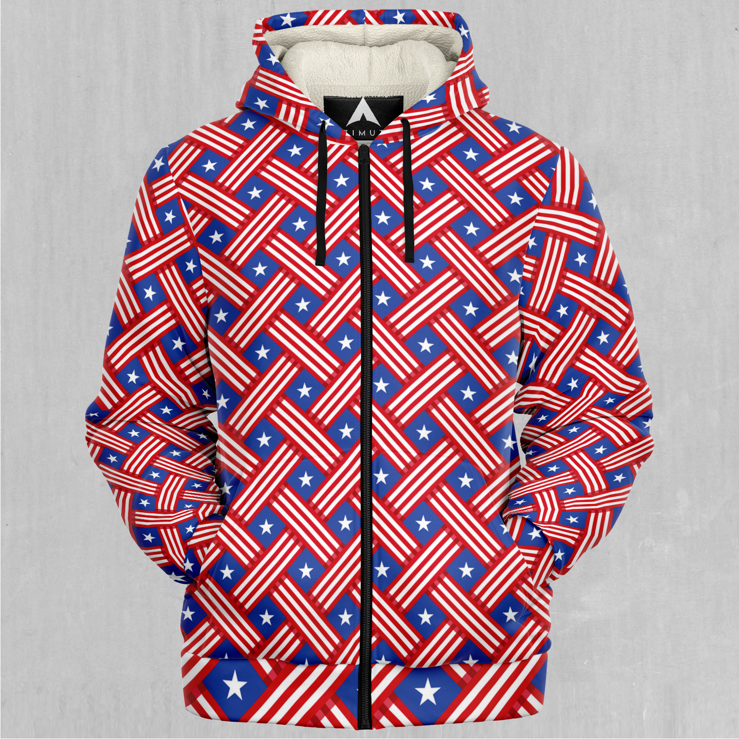 Stars and Stripes Sherpa Hoodie