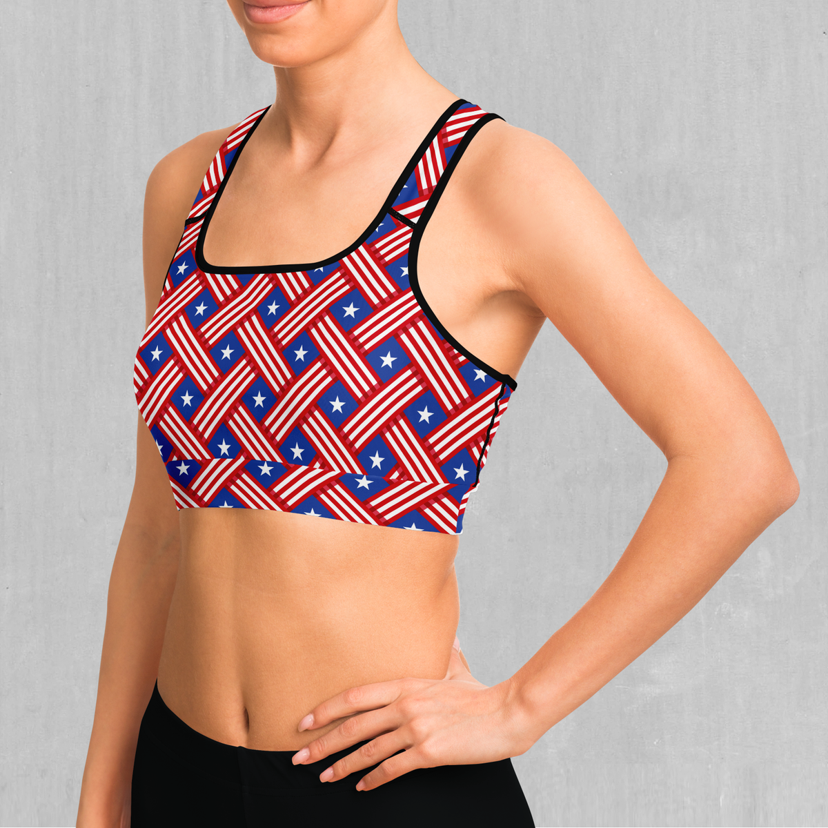 Stars and Stripes Sports Bra