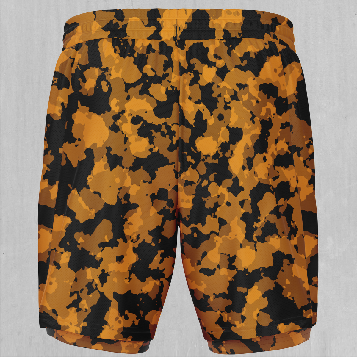 Stinger Yellow Camo Men's 2 in 1 Shorts