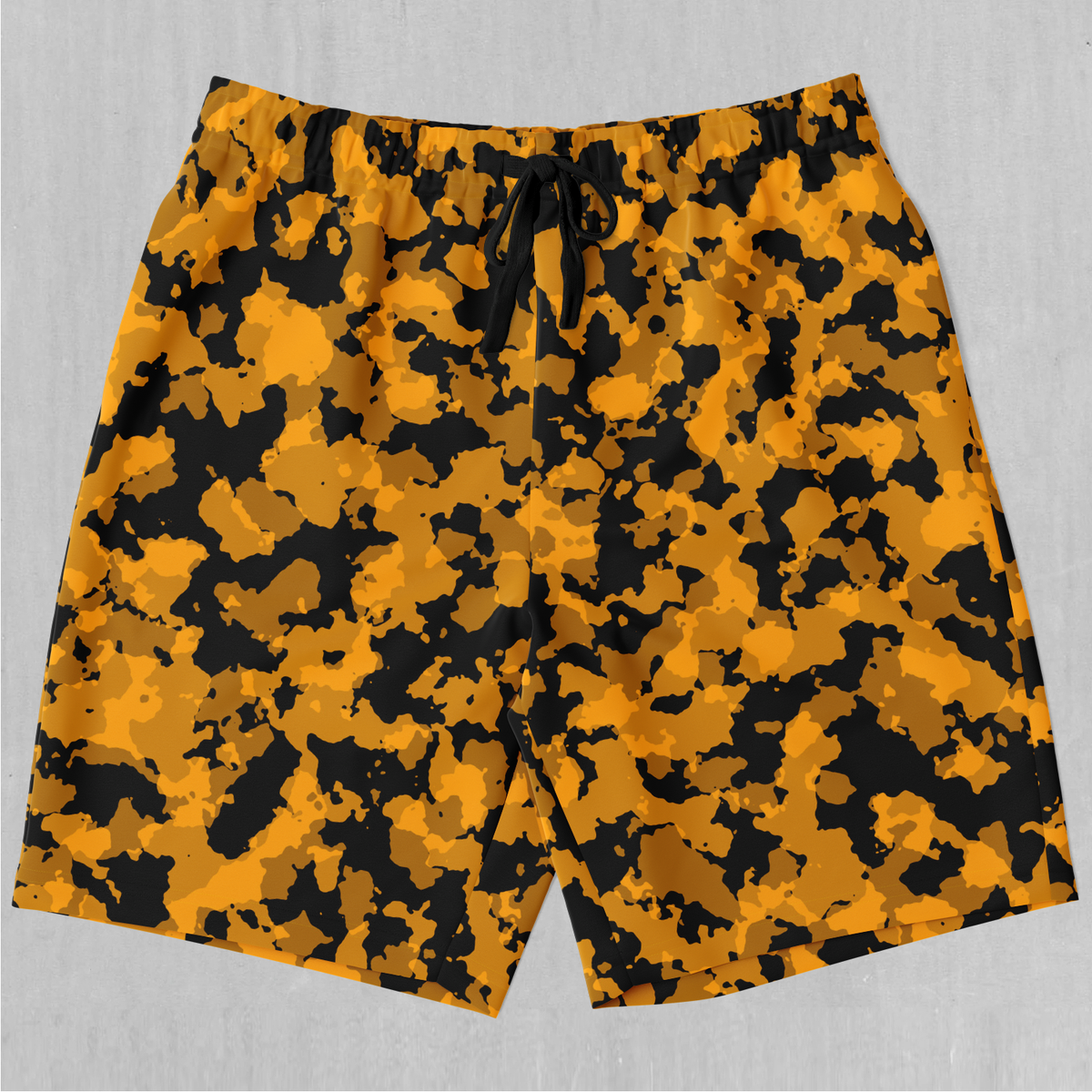 Stinger Yellow Camo Shorts - Festival Clothing, Rave Outfits, EDM Gear