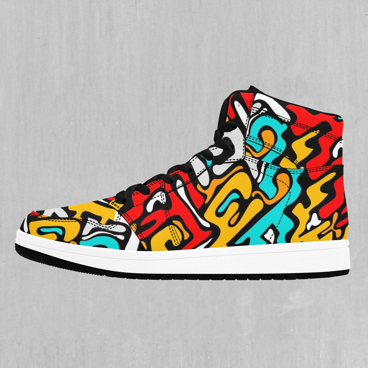 Street Graffiti High Top Sneakers