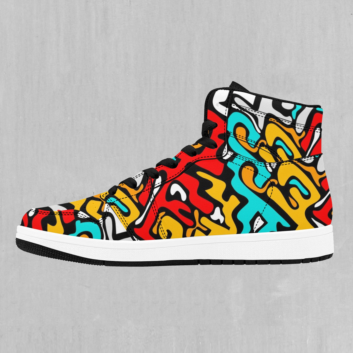 Street Graffiti High Top Sneakers