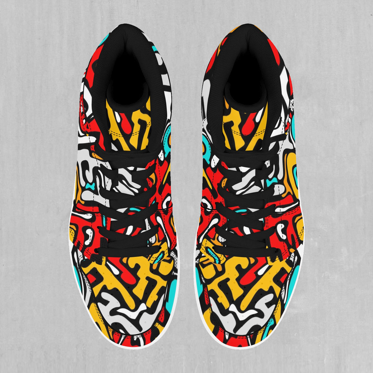 Street Graffiti High Top Sneakers