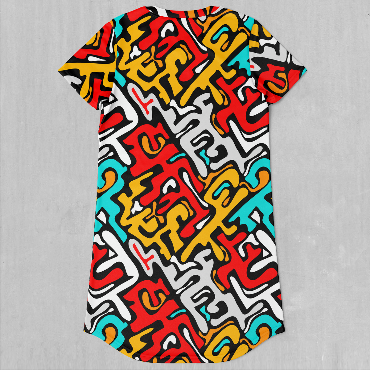 Street Graffiti T-Shirt Dress