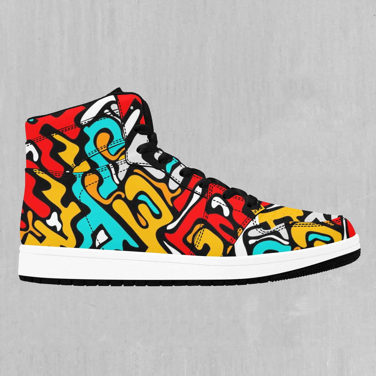 Street Graffiti High Top Sneakers