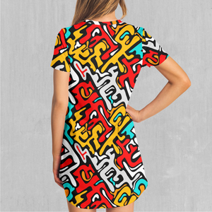 Street Graffiti T-Shirt Dress